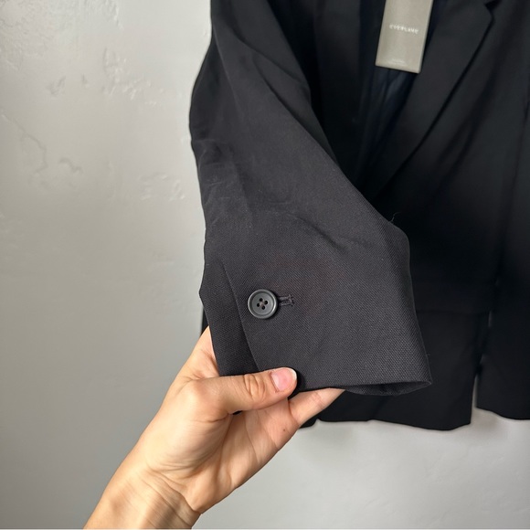 NWT EVERLANE | Black The Easy One Button Blazer - Picture 5 of 11